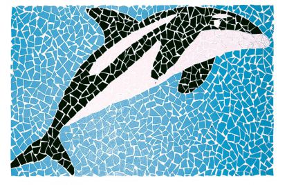 Clinker Mosaic Delfín