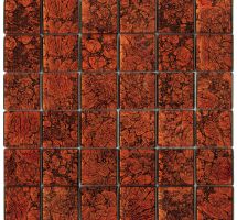 Crystal mosaic red