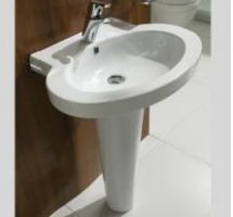 Nau wash basin with pedestal